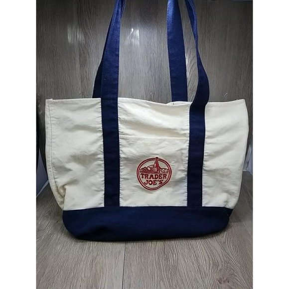 Handbags - Trader Joe's‎ Canvas Tote Bag Heavy Duty Grocery Sack Reusable Eco Friendly